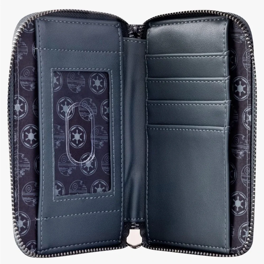 🆕 Loungefly x Disney Star Wars Darth Sidious Unisex Vegan Leather Zipper Wallet